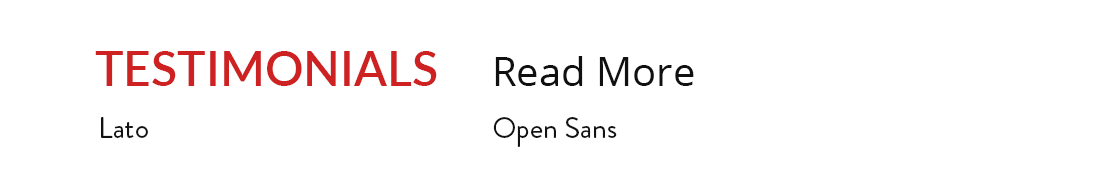 Fonts used for Rapid EMT Academy website