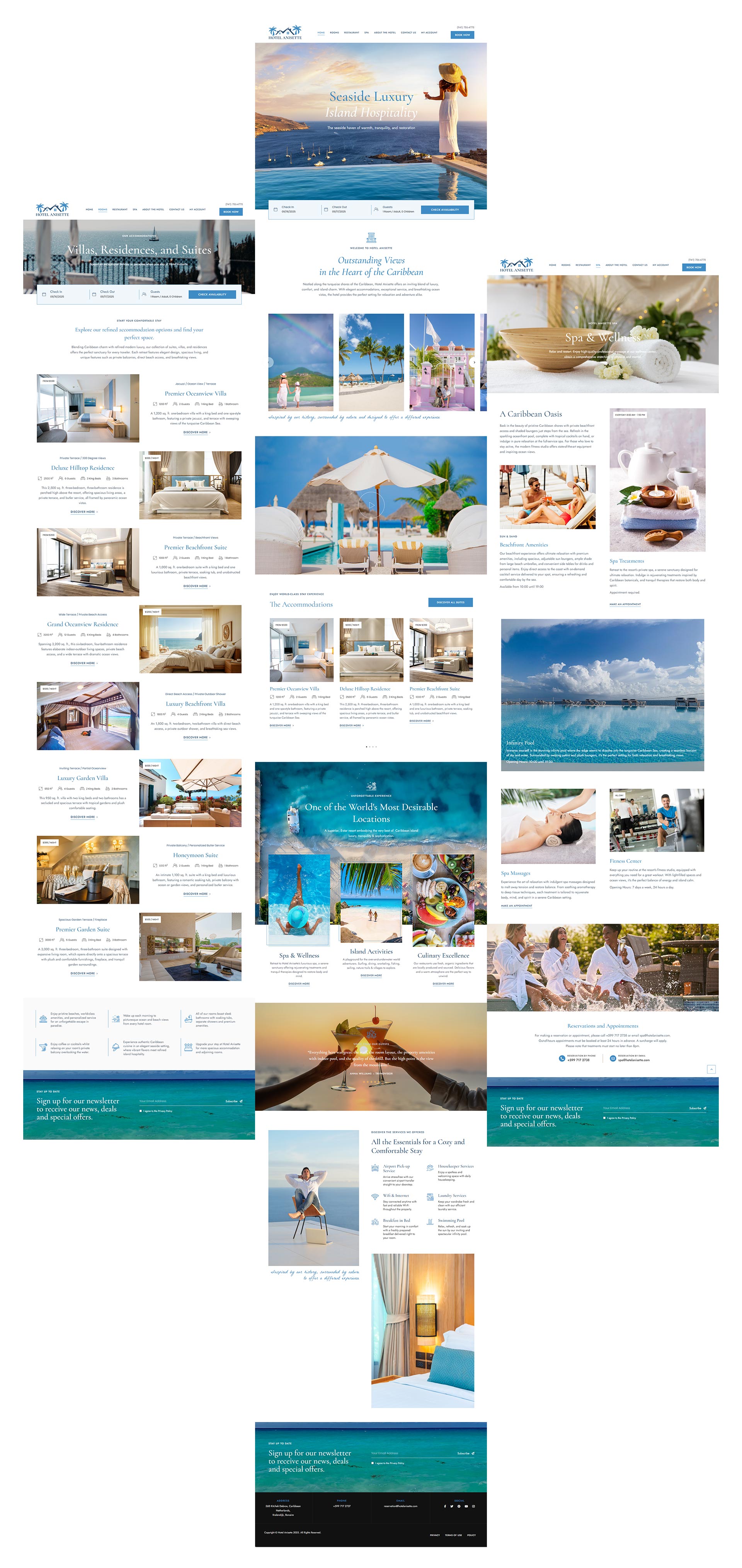 Website presence of Hotel Anisette