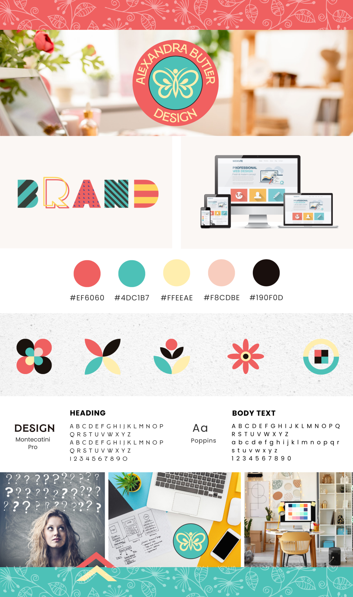 Brand Board for Alexandra Butler Design