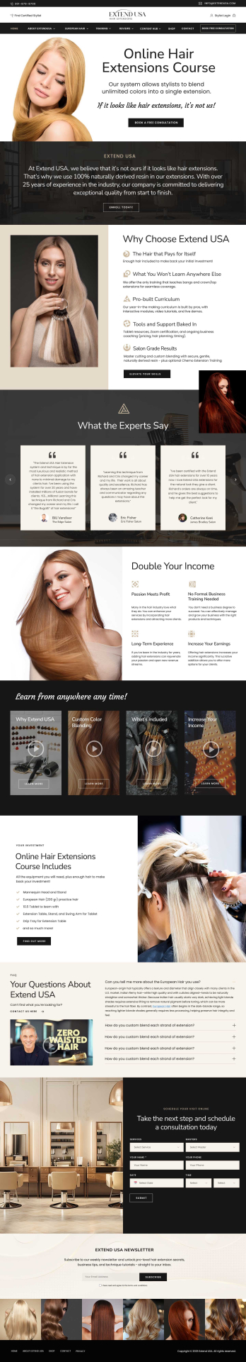 Extend USA Redesign in Figma